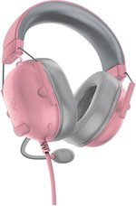 Razer BlackShark V2 X Gaming Headset, 7.1 Surround Sound Capable, TriForce 50mm Drivers, 3.5mm Jack, Breathable Memory Foam Cushion, For PC, PS4, Nintendo Switch, Quartz Pink | RZ04-03240800-R3M1