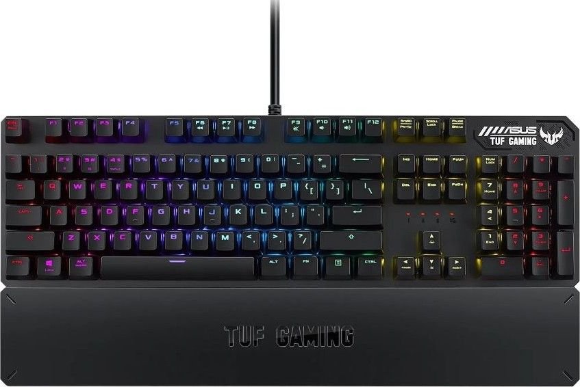 Asus RA05 TUF Gaming K3 RGB Wired Mechanical English / Arabic Keyboard, Dedicated Media Controls, Gray | 90MP01Q0-BKCA00