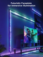 Govee x Evangelion Gaming Wall Light, RGBIC Color Support, 12 Light Sections & 8 Connectors, High-Level DIY Customization, Sci-fi-like Smart Control Features, Wi-Fi + Bluetooth Connectivity | H6063
