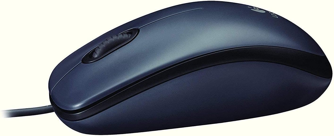 Logitech M90 USB Wired Mouse - Black