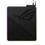 ASUSROG Balteus Qi Vertical Gaming Mouse Pad with Wireless Qi Charging Zone, Hard Micro-Textured Gaming Surface, USB Pass-Through, Aura Sync RGB Lighting and Non-Slip Base (12.6â€ X 14.6â€)