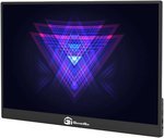 GamerTek Maverick Portable Monitor, 15.6" IPS Display, FHD Resolution, 144Hz Refresh Rate, 6.5ms Response Time, 16.7m Color Display, Black | GT-DP-316-001