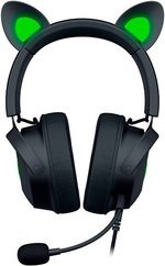 Razer Kraken Kitty V2 Pro Gaming Headphones, 50mm Razer TriForce Titanium, Passive Noise Cancellation, Unidirectional Pick-Up Pattern, USB Type-A Connectivity, Black | RZ04-04510100-R3M1