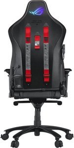 ASUS ROG Chariot Gaming Chair, Aura RGB Feature, 4D-Adjustable Armrests, Lumber Pillow, Z Support Multi-Function, 65mm POU Coated Casters, Black | 90GC00E0-MSG010