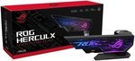 Asus XH01 ROG Herculx Graphics Card Holder, Toolless Mount, Convenient Integrated Level, Zinc Alloy Structure, Height Adjustable From 72 to 128mm, Aura Sync, For RTX 40 Series, Black | 90DA0020-B09000