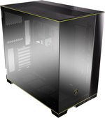 Lian Li O11D EVO RGB Automobili Lamborghini Edition Tower Computer Case, Up to 420mm Radiator & 9x Fan Support, 5â€³ LCD Display, 4.0mm Tempered Glass, Steel & Carbon Fiber Material, Black | O11DERGBL