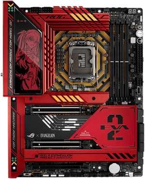  ASUS ROG Maximus Z790 Hero EVA-02 Edition LGA 1700 ATX Motherboard, Intel Z790 Chipset, 4x DDR5 DIMM Slot, 192GB Max Memory, 5x M.2 Slots, 6x SATA Ports, Wi-Fi 6E / BT5.3 | 90MB1FL0-M0EAY0