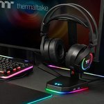 Thermaltake E1 RGB Gaming Headset Stand | GEA-TTP-THSBLK-06