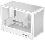DeepCool CH260 Micro-ATX Computer Case, Up to 360mm Radiator, Up to 6x 120mm Fan Support, 4x Expansion Slots, Tempered Glass Side Panel, Wraparound Mesh Panels, White | R-CH260-WHNGM0-G-1