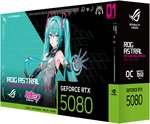 ASUS ROG Astral GeForce RTX 5080 OC Hatsune Miku Edition Graphics Card, 16GB GDDR7 256-Bit Memory, 2760 MHz Boost Clock, 10752 CUDA Cores, 30 Gbps Memory Speed | 90YV0LV9-M0NM00
