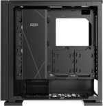 Azza Zircon 7000 ATX Full Tower Case, 2x Pre-Installed 120mm Black Fans, Up to 360mm Radiator Support, 10 Expansion Slot, Addressable RGB Light, Tempered Glass Side Window, Black | CSAZ-7000