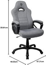  AROZZI Gaming Chair Enzo Woven Fabric Grey