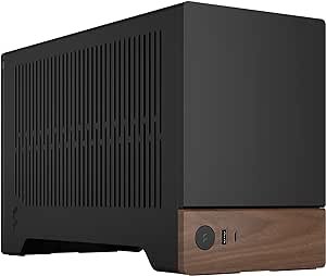 Fractal Terra Small Factor Mini ITX SFX Gaming Case, 2x 2.5" Drive Mounts, 120mm Fan Size, 120mm Radiator Size, Expansion Slots 3 (Max GPU Mode), USB Type-C 20Gbps, Graphite | FD-C-TER1N-01