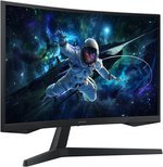 Samsung Odyssey G5 G55C Curved Monitor, 27" QHD VA Display, 165Hz Refresh Rate, 1ms (MPRT) Response Time, 1000R Curvature, AMD FreeSync Technology, Black | LS27CG552EMXUE