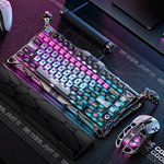 GravaStar Mercury V75 Pro Gaming Keyboard, Special Edition, 75% Layout, Jade Gaming Switch, 8kHz Polling Rate, Semi-Aluminum Construction, Dynamic Rapid Trigger, Cyber Punk | V75 Pro