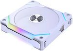 Lian-Li UNI FAN SL120 V2 Revolutionized Daisy-Chain ARGB Fan, Modular 120mm Fans, Up to 2000 RPM Fan Speed, 64.5 CFM Airflow, Sophisticate Lighting Effects, 1 Pack, White | G99.12SLV21W.00