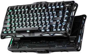 GravaStar Mercury V75- HE Gaming Keyboard, 75% Layout, Jade Pro Switch, 8kHz Polling Rate, Semi-Aluminum Construction, Dynamic Rapid Trigger, Stealth Black | V75- HE