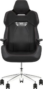 Thermaltake Argent E700 Real Leather Gaming Chair, Design by Studio F. A. Porsche, 4D Adjustable Armrests, Wire-Control Mechanism, 4 Gas Lift, Storm Black | GGC-ARG-BBLFDL-01