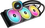 Corsair iCUE LINK H170i RGB AIO Liquid CPU Cooler, 420mm Radiator, 3x QX140 RGB Fans, 2000 RPM Fan Speed, Up to 82.5 CFM Air Flow, Copper Cold Plate, Aluminum Radiator, Black | CW-9061004-WW