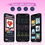 Gaming Digital Clock with Smart App-Controlled, Support Weather Forecast, Stock Market/Exchange Rate, Social Media, Pixel Art.