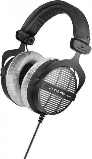  beyerdynamic DT 990 Pro 250 ohm Over-Ear Studio Headphones For Mixing, Mastering, and Editing, Wired