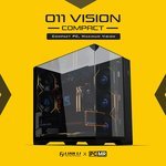 Lian Li O11 Vision Compact Black-Steel-Tempered Glass ATX Mid Tower Computer Case-Back Connect Support-O11VPX