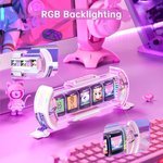 Gaming Digital Clock with Smart App-Controlled, Support Weather Forecast, Stock Market/Exchange Rate, Social Media, Pixel Art.