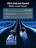  UGREEN Ethernet Cable 5M Cat 8 Gigabit Network Cable High-Speed 40Gbps 2000MHz RJ45 Internet Cable Braided Double Shielded Ethernet Cable Compatible with...