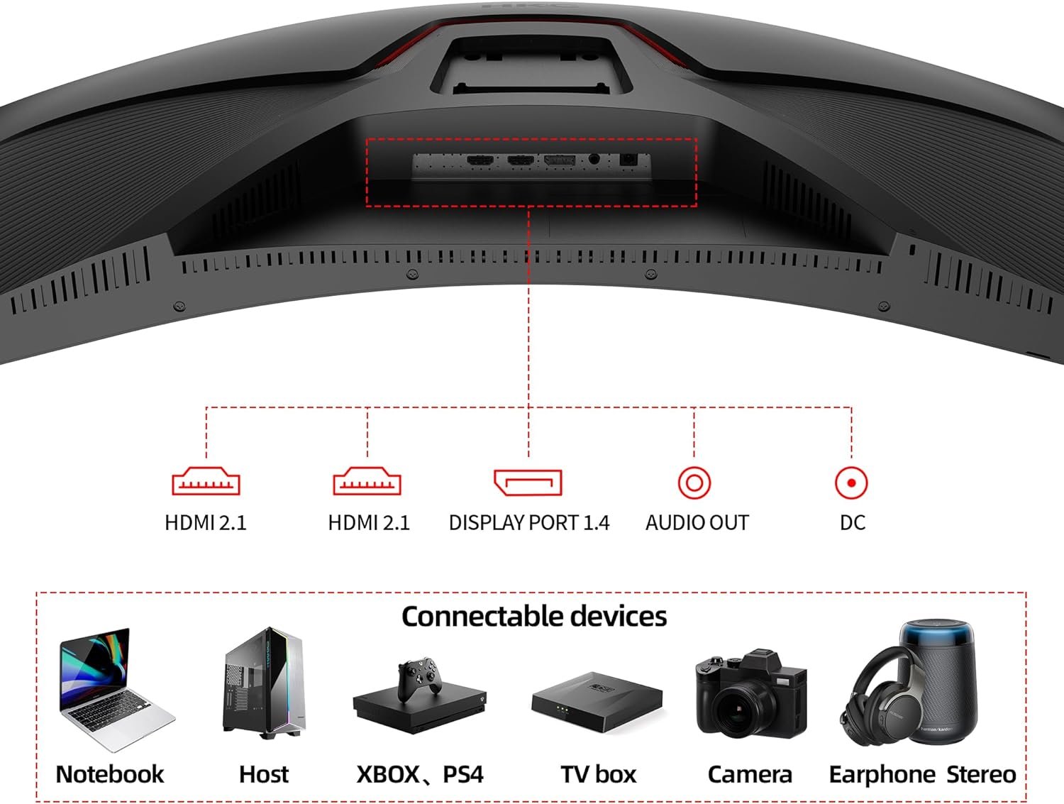  KOORUI 27 inch Gaming Monitor - WQHD (2560x1440) Computer Monitor, 240Hz, 1ms, Extreme Low Motion Blur, Adaptive Sync, HDR400, HDMI DisplayPort 2K Monitor,...