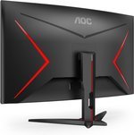 AOC C32G2ZE 32" Curved Frameless Gaming Monitor, Full HD 1920x1080, VA, 0.5ms 240Hz, AMD FreeSync Premium, DP/HDMI/VGA, VESA, 3-3-1 Re-Spawn Program, Xbox PS5 Switch,Black