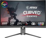 MSI MAG275CQRF QD, 27" Gaming Monitor, 2560 x 1440 (QHD) Rapid VA with Quantum Dot, 1 ms, 170Hz, FreeSync Premium, HDR Ready, 1000R, HDMI, DisplayPort
