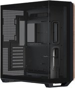  APNX V1 V1-W-BK-v1 ATX Mid Tower Glass Edition Computer Case, Up To 360mm Radiators, x10 Fan Slot, SGCC Body Material, Wood Front Panel, 0.8mm Steel Thickness, Black & Wood | APCM-VI01103.11