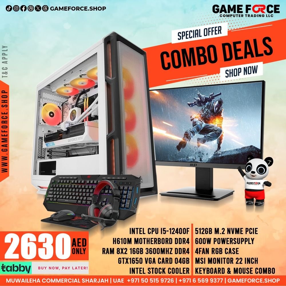 GAMING PC INTEL CORE I5-12400F