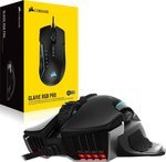 CORSAIR GLAIVE RGB PRO, Comfort FPS/MOBA 18000 DPI, Optical