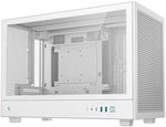 DeepCool CH260 Micro-ATX Computer Case, Up to 360mm Radiator, Up to 6x 120mm Fan Support, 4x Expansion Slots, Tempered Glass Side Panel, Wraparound Mesh Panels, White | R-CH260-WHNGM0-G-1