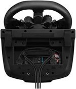 Logitech G923 TRUEFORCE Racing Wheel and Pedals, TRUEFORCE Feedback, Responsive Driving Design, Dual Clutch Launch Control, Genuine Leather, for PS5, PS4, PC, Mac - Black | 941-000151