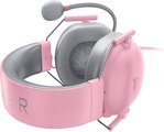Razer BlackShark V2 X Gaming Headset, 7.1 Surround Sound Capable, TriForce 50mm Drivers, 3.5mm Jack, Breathable Memory Foam Cushion, For PC, PS4, Nintendo Switch, Quartz Pink | RZ04-03240800-R3M1