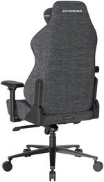 DXRacer Craft Series Gaming Chairs, 2D Integrated Lumbar Support, 4D Armrests, Class 4 Hydraulics, 90Â° ~ 135Â° Back Recline Support, Woven Fabric Upholstery, Large Size, Black / Grey | GC/LCF23FBE/BG