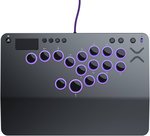 PDP Victrix Pro KO Leverless Fight Stick, For PS5, PS4 & PC, 16 Moveable & Mappable Buttons, Hot-Swappable Cherry MX Speed Silver RGB Switches, 3m Braided USB-C Cable, Black | TBF-3001-05