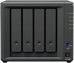 Synology DiskStation DS423+ 4-Bay NAS Enclosure, Intel Celeron J4125 2.7GHz, 4 3.5"/2.5" Drive Bays, 2x RJ45 Lan Ports, 2x USB 3.2 Ports, Black | DS423+