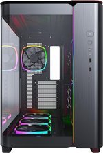 MONTECH, KING 95 PRO Dual-Chamber ATX Mid-Tower PC Gaming Case, High-Airflow, Toolless Panels, Sturdy Curved Tempered Glass Front, Six ARGB PWM Fan Pre-installed with Fan Hub, Black