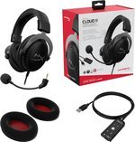 HyperX KHX-HSCP-GM Cloud II - Gaming KopfhÃ¶rer (fÃ¼r PS4/Mac-PC/Xbox One/Mobile) gun metal