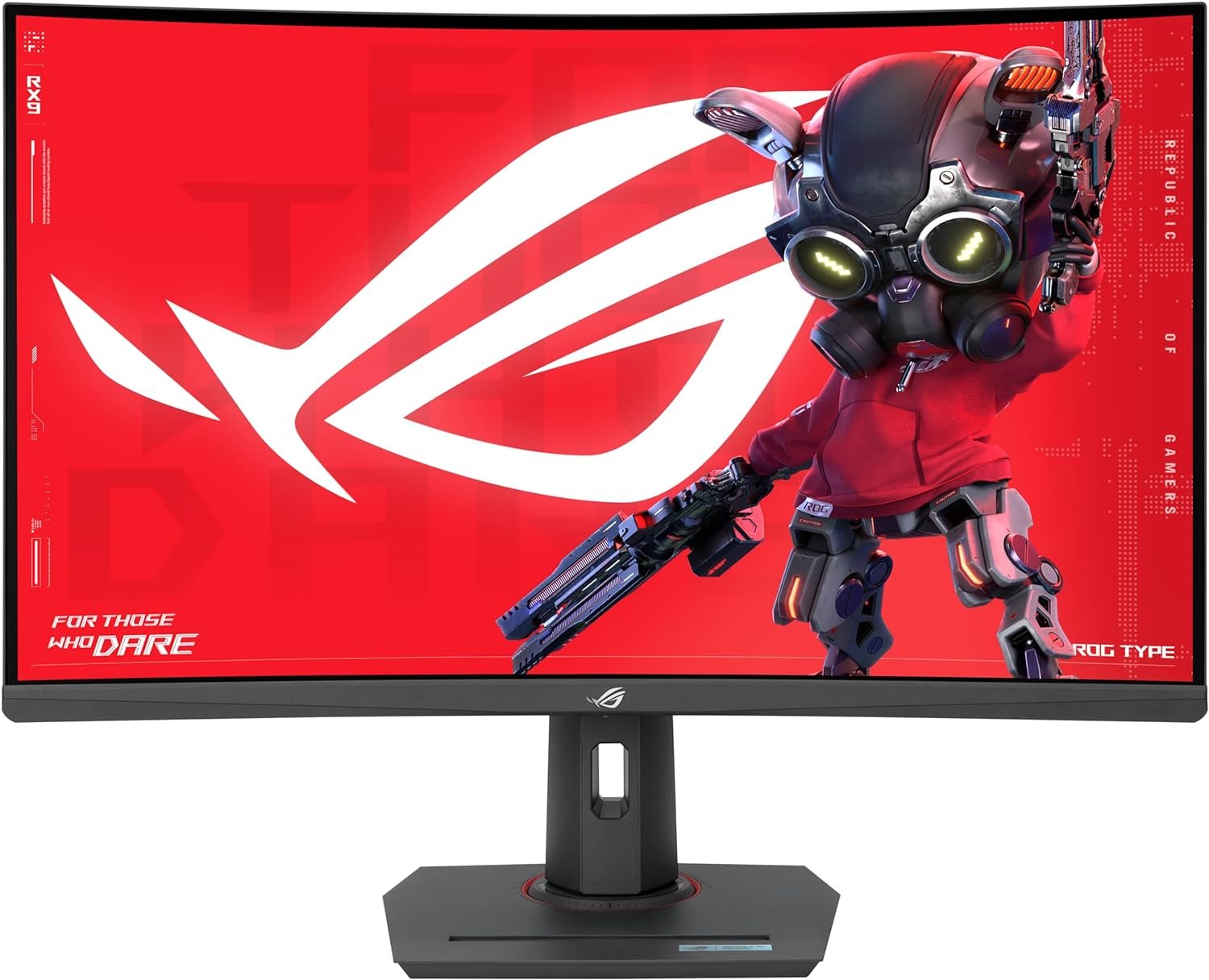 ASUS ROG Strix XG32WCMS USB Type-C Gaming Monitor â€“ 32-inch (31.5 viewable) 2560x1440, Curved, 280Hz (Above 144Hz), 1ms (GTG), Fast VA, Extreme Low Motion.
