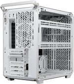 Cooler Master QUBE 500 Flatpack Mid-Tower ATX Computer Case, 1x 120mm SF ARGB White PWM Fan, Up to 280mm Radiator & 8x Fan Support, Steel, Plastic, TG Materials, White | Q500-WGNN-S00