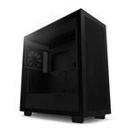 NZXT H7 Air Flow ATX Mid Tower Gaming Case, 360mm Radiator Support, Tempered Glass Side Panel, 2x 120mm Quiet Airflow Fans, Supports Vertical GPU Mounting, Black | CM-H71FB-01