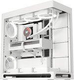 HAVN HS 420 E-ATX Mid Tower VGPU Edition Computer Case, Up To 420mm Radiators, 11x Fan Support, SGCC Sheet Metal, Tempered Glass, ABS, Zinc Alloy, NdFeB Magnets, White | HVN-CA-HS420-07