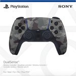 Sony PlayStation 5 DualSense Wireless Controller, Haptic Feedback & Adaptive Triggers, Bluetooth, Built-in Mic, Headset Jack & Speaker, Built-in Battery & USB Type-C, Grey Camouflage | G-CAMO