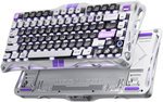 GravaStar Mercury V75- HE Gaming Keyboard, 75% Layout, Jade Pro Switch, 8kHz Polling Rate, Semi-Aluminum Construction, Dynamic Rapid Trigger, Mecha Gray | V75- HE
