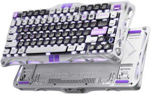 GravaStar Mercury V75- HE Gaming Keyboard, 75% Layout, Jade Pro Switch, 8kHz Polling Rate, Semi-Aluminum Construction, Dynamic Rapid Trigger, Mecha Gray | V75- HE