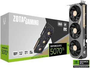ZOTAC GAMING GeForce RTX 5070 Ti SOLID SFF OC Graphic Cards, 16GB GDDR7 256-Bit Memory, 2482 MHz Engine Clock, 28 Gbps Memory Clock, 8960 CUDA Cores, PCI Express 5.0 x16 | ZT-B50710J3-10P